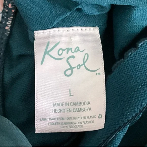 NWOT Kona Sol one Piece Tropical Print Swimsuit - Picture 9 of 12